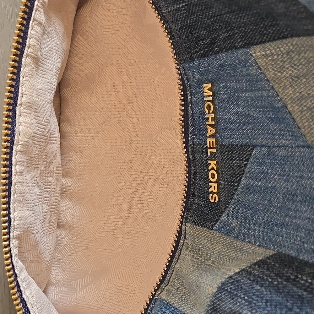 Michael Kors Denim Patchwork Backpack - Picture 9 of 15